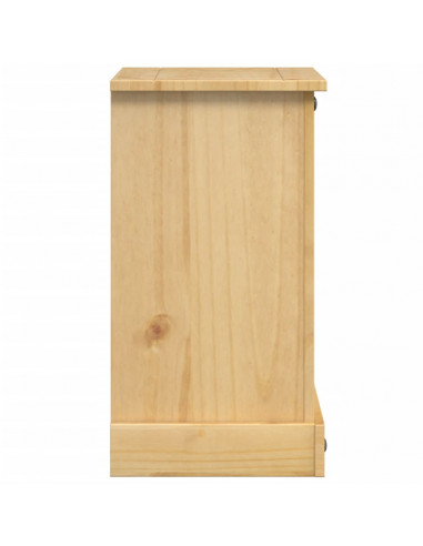 Comodino Corona 45x35x64 cm in Legno Massello di Pino