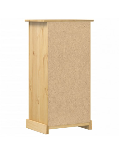 Comodino Corona 53x39x103 cm in Legno Massello di Pino