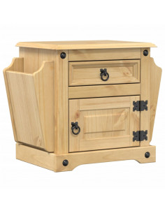 Comodino Corona 45x35x47,5 cm in Legno Massello di Pino 2