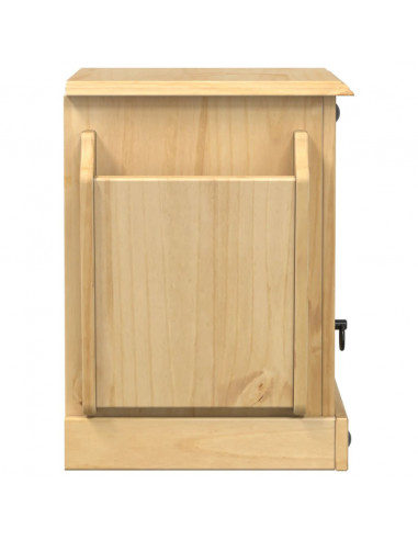 Comodino Corona 45x35x47,5 cm in Legno Massello di Pino