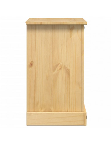 Comodino Corona 53x39x66 cm in Legno Massello di Pino