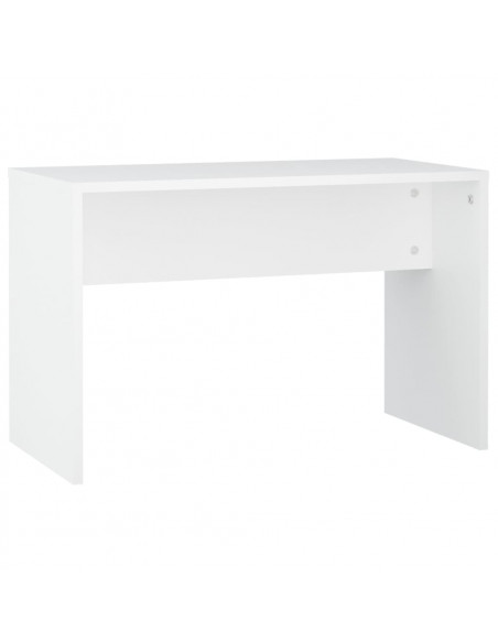 Set Tavolo da Toeletta Bianco con LED in Legno Multistrato