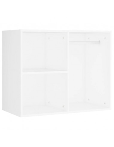 Set Tavolo da Toeletta Bianco con LED in Legno Multistrato