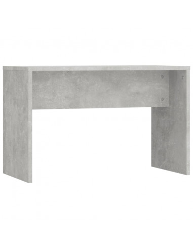 Set Tavolo da Toeletta Grigio Cemento con LED Legno Multistrato