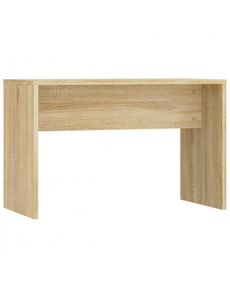 Set Tavolo da Toeletta con LED Rovere Sonoma Legno Multistrato