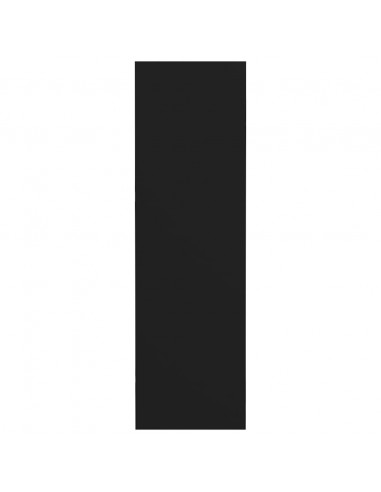 Scarpiera a Muro Nera 80x18x60 cm in Legno Multistrato