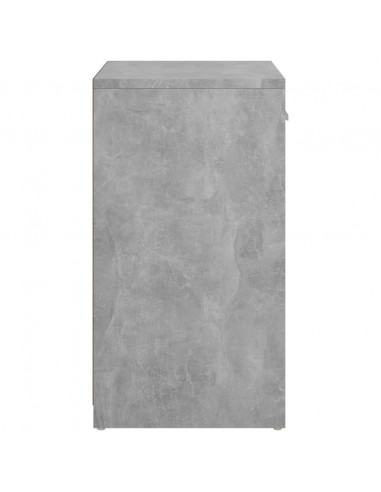 Panca Porta Scarpe Grigio Cemento 94,5x31x57 cm Multistrato