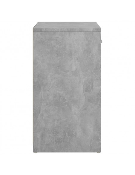 Panca Porta Scarpe Grigio Cemento 94,5x31x57 cm Multistrato