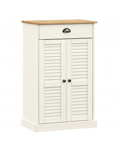 Scarpiera VIGO 60x35x96 cm in Legno Massello di Pino Bianco 2
