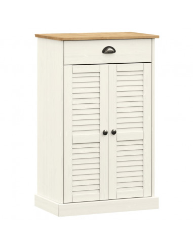 Scarpiera VIGO 60x35x96 cm in Legno Massello di Pino Bianco