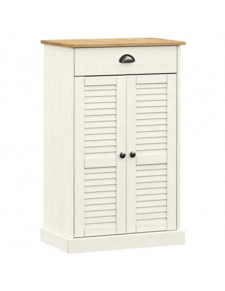Scarpiera VIGO 60x35x96 cm in Legno Massello di Pino Bianco