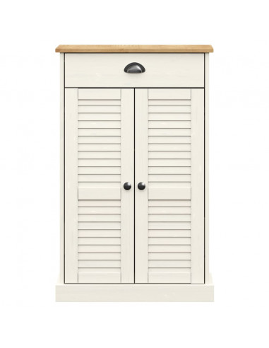 Scarpiera VIGO 60x35x96 cm in Legno Massello di Pino Bianco
