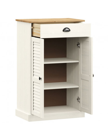Scarpiera VIGO 60x35x96 cm in Legno Massello di Pino Bianco