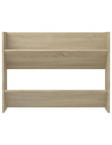 Scarpiera a Muro Rovere Sonoma 80x18x60 cm in Legno Multistrato