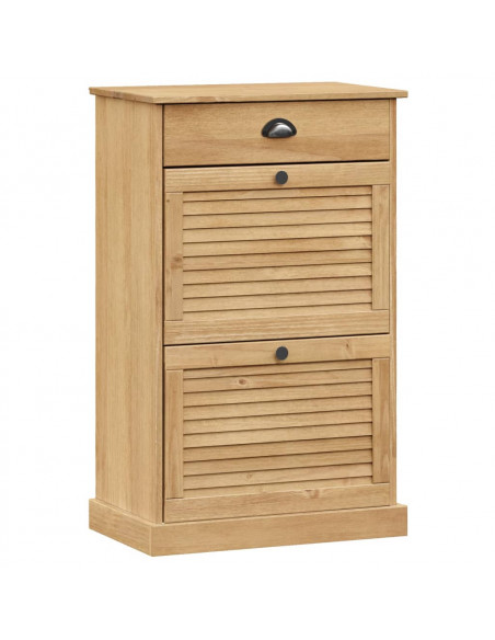 Scarpiera VIGO 60x35x96 cm in Legno Massello di Pino