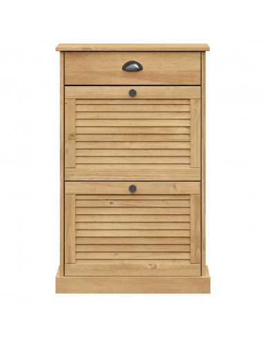 Scarpiera VIGO 60x35x96 cm in Legno Massello di Pino