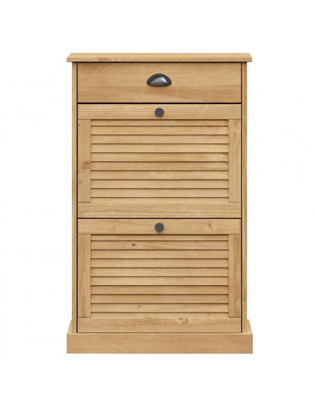Scarpiera VIGO 60x35x96 cm in Legno Massello di Pino