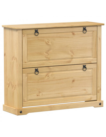 Scarpiera Corona 99x32x85 cm in Legno Massello di Pino