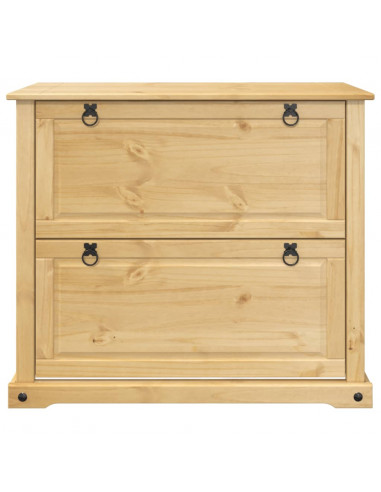 Scarpiera Corona 99x32x85 cm in Legno Massello di Pino