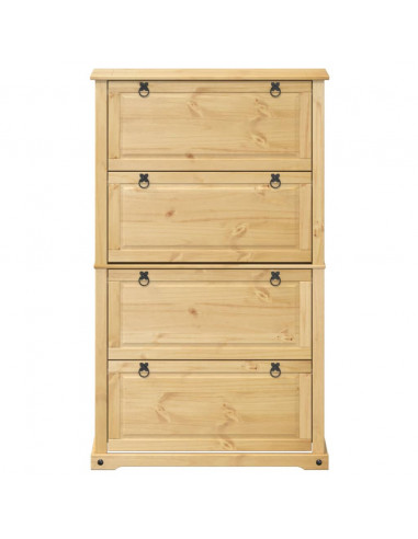 Scarpiera Corona 99x32x163,5 cm in Legno Massello di Pino