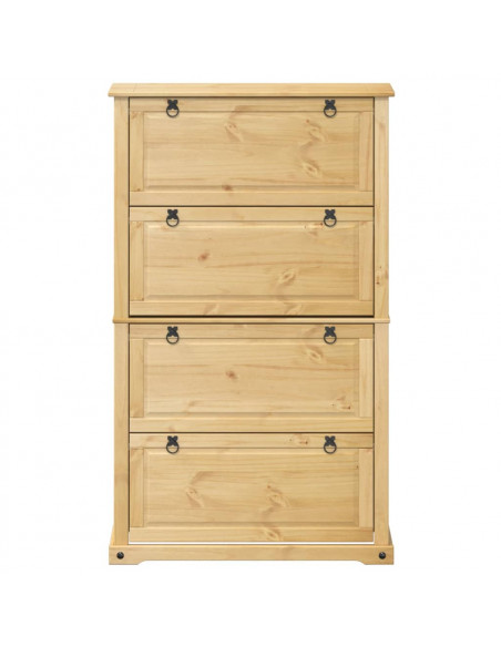Scarpiera Corona 99x32x163,5 cm in Legno Massello di Pino
