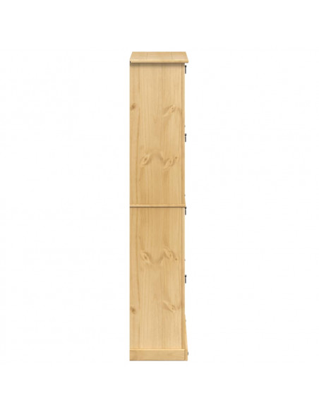 Scarpiera Corona 99x32x163,5 cm in Legno Massello di Pino