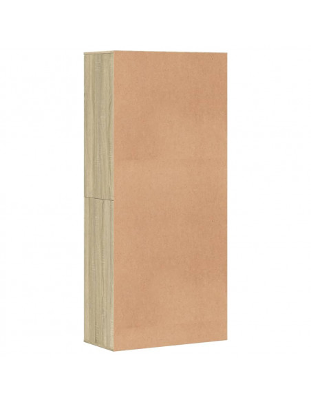 Scarpiera Rovere Sonoma 80x39x178 cm in Legno Multistrato