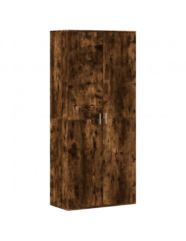 Scarpiera Rovere Fumo 80x39x178 cm in Legno Multistrato
