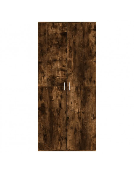 Scarpiera Rovere Fumo 80x39x178 cm in Legno Multistrato