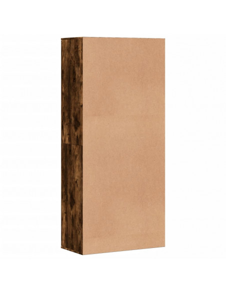 Scarpiera Rovere Fumo 80x39x178 cm in Legno Multistrato