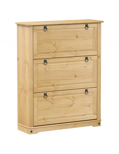 Scarpiera Corona 99x32x124,5 cm in Legno Massello di Pino