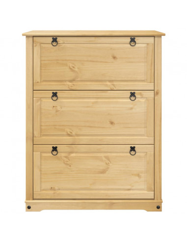 Scarpiera Corona 99x32x124,5 cm in Legno Massello di Pino