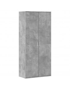 Scarpiera Grigio Cemento 80x39x178 cm in Legno Multistrato 2
