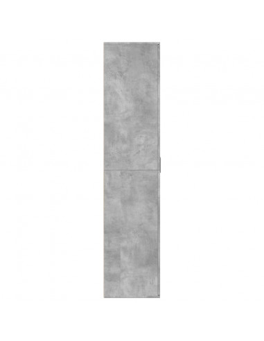 Scarpiera Grigio Cemento 80x39x178 cm in Legno Multistrato