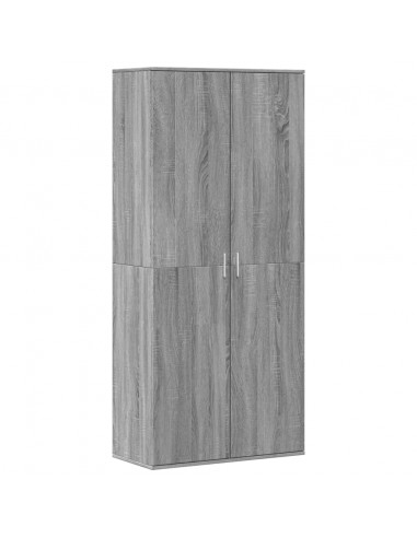 Scarpiera Grigio Sonoma 80x39x178 cm in Legno Multistrato