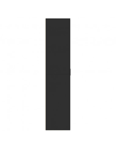 Scarpiera Nera 80x39x178 cm in Legno Multistrato