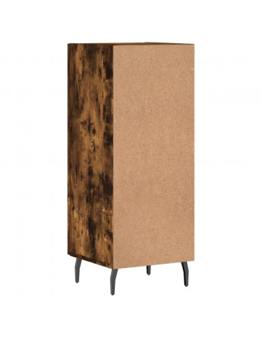 Credenza Rovere Fumo 34,5x34x90 cm in Legno Multistrato