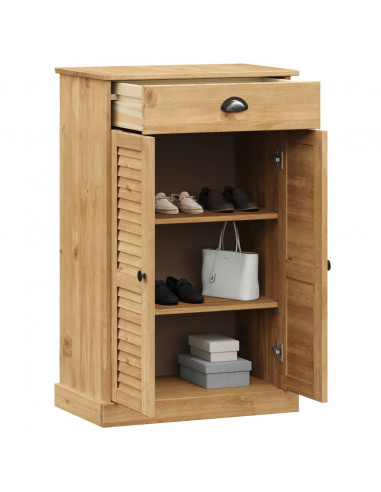 Scarpiera VIGO 60x35x96 cm in Legno Massello di Pino