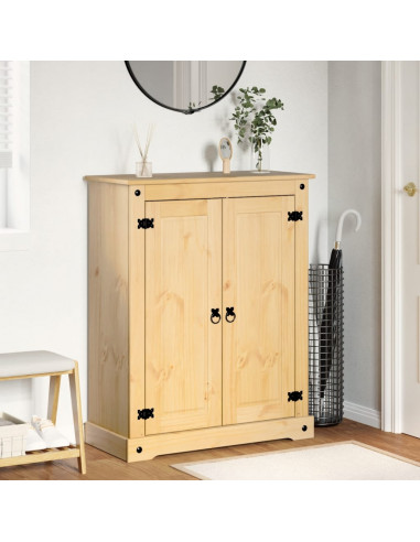 Scarpiera Corona 86x38,5x108 cm in Legno Massello di Pino