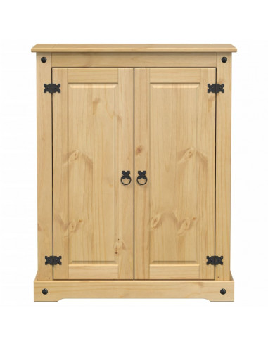 Scarpiera Corona 86x38,5x108 cm in Legno Massello di Pino