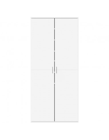 Scarpiera Bianca 80x39x178 cm in Legno Multistrato