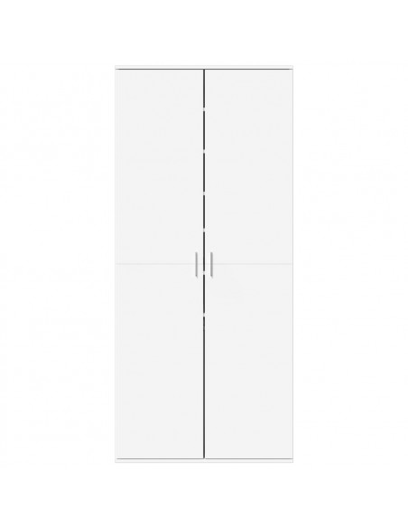 Scarpiera Bianca 80x39x178 cm in Legno Multistrato