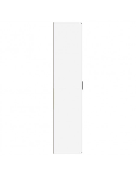 Scarpiera Bianca 80x39x178 cm in Legno Multistrato