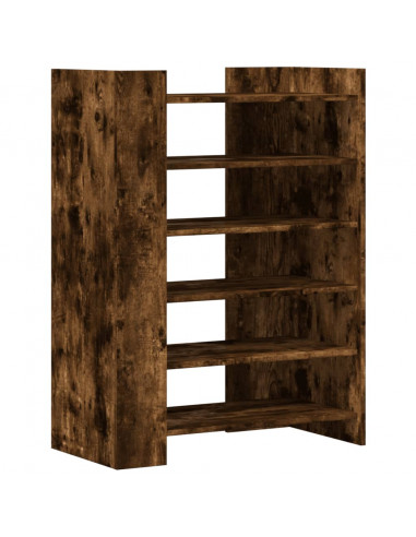 Scarpiera Rovere Fumo 74,5x37,5x100 cm in Legno Multistrato