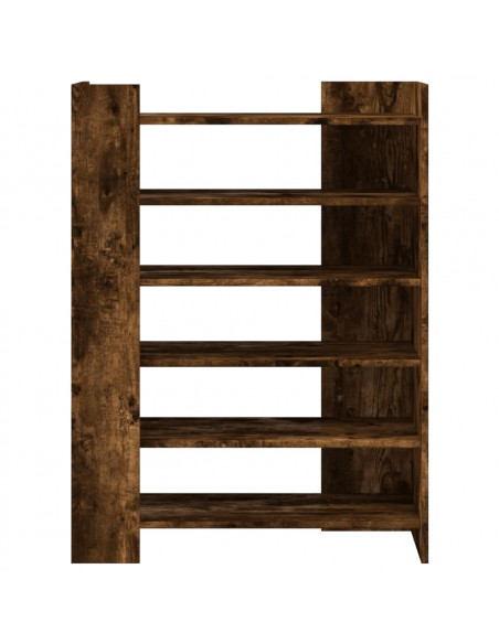 Scarpiera Rovere Fumo 74,5x37,5x100 cm in Legno Multistrato
