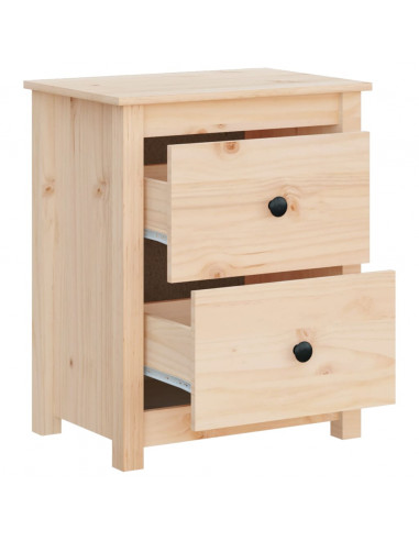 Comodino 50x35x61,5 cm in Legno Massello di Pino