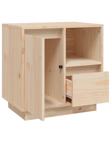 Comodino 50x34x50 cm in Legno Massello di Pino