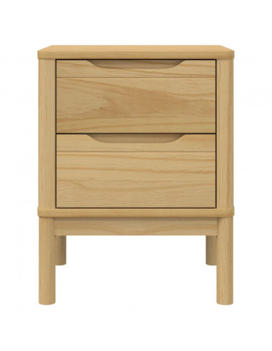 Comodino FLORO Marrone Cera 45x39x57 cm Legno di Pino