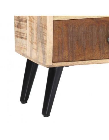 Comodino 40x30x60 cm in Legno Massello di Mango