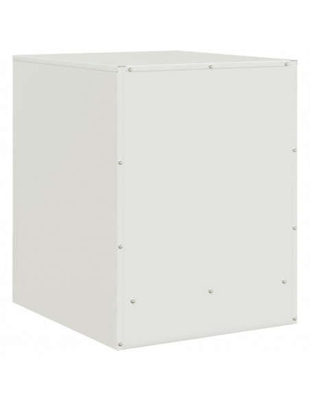 Comodini 2 pz Bianchi 34,5x39x44 cm in Acciaio